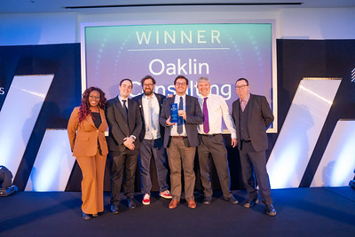 Image: Oaklin – Winners of the UK Business Tech Awards 2021: Best Application of Tech – Public Sector.