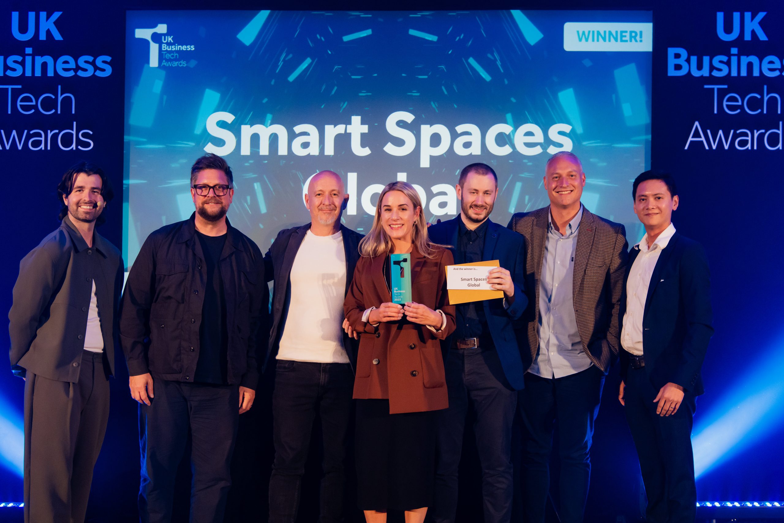 Image: Smart Spaces wins Property Tech Company of the Year at the UK Business Tech Awards 2025
